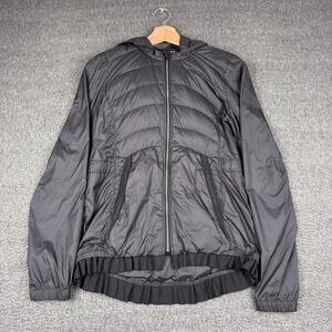 Lululemon Spring Fling Puffy Windbreaker Jacket‎ Womens 6 Black Goose Down